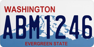 WA license plate ABM1246