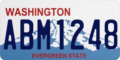 WA license plate ABM1248