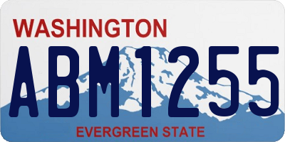WA license plate ABM1255