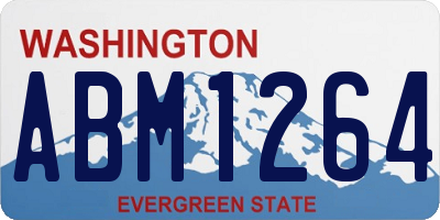 WA license plate ABM1264