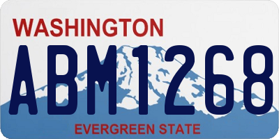 WA license plate ABM1268