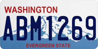WA license plate ABM1269