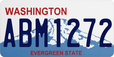 WA license plate ABM1272