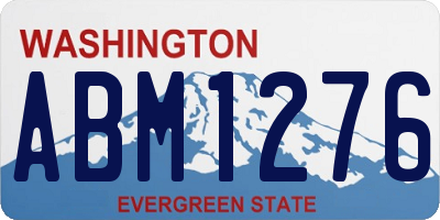 WA license plate ABM1276