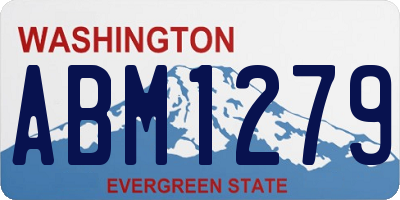 WA license plate ABM1279