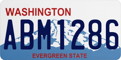 WA license plate ABM1286