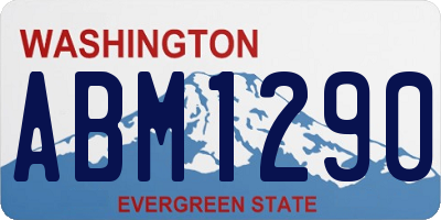 WA license plate ABM1290