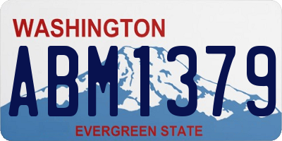 WA license plate ABM1379