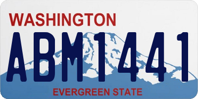 WA license plate ABM1441