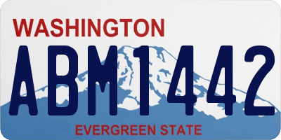 WA license plate ABM1442