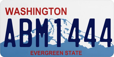 WA license plate ABM1444