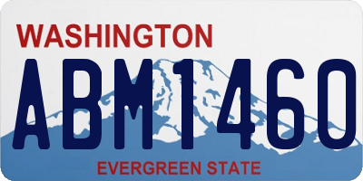 WA license plate ABM1460
