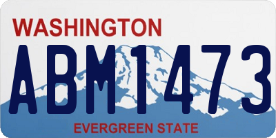 WA license plate ABM1473
