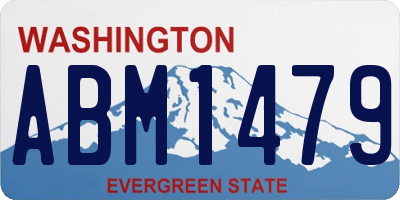 WA license plate ABM1479