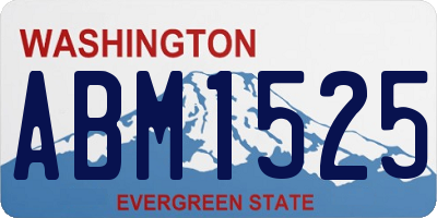 WA license plate ABM1525