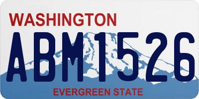 WA license plate ABM1526