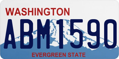 WA license plate ABM1590