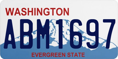 WA license plate ABM1697
