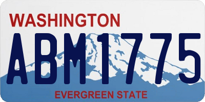 WA license plate ABM1775