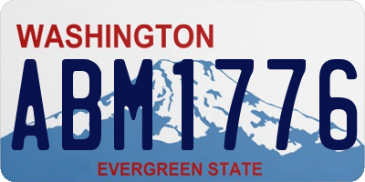 WA license plate ABM1776