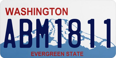 WA license plate ABM1811