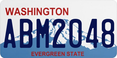 WA license plate ABM2048