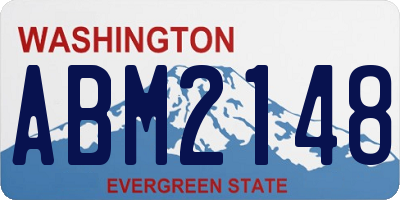 WA license plate ABM2148