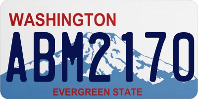 WA license plate ABM2170