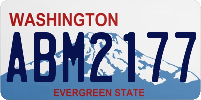 WA license plate ABM2177