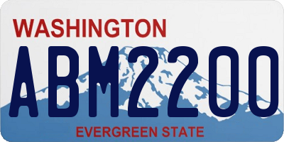 WA license plate ABM2200