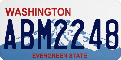 WA license plate ABM2248