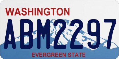 WA license plate ABM2297
