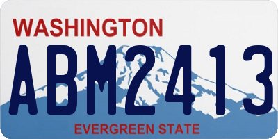 WA license plate ABM2413