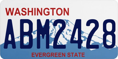 WA license plate ABM2428