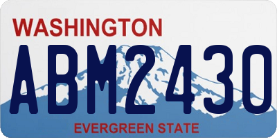 WA license plate ABM2430