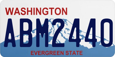WA license plate ABM2440