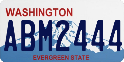 WA license plate ABM2444