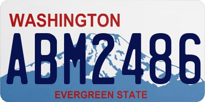 WA license plate ABM2486