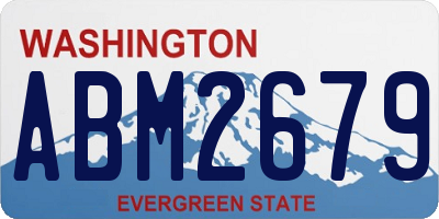 WA license plate ABM2679