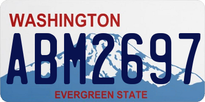 WA license plate ABM2697