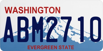 WA license plate ABM2710