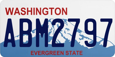 WA license plate ABM2797