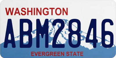 WA license plate ABM2846