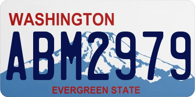 WA license plate ABM2979