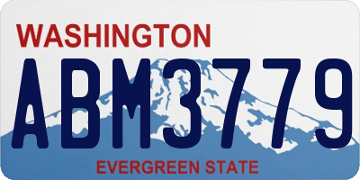 WA license plate ABM3779