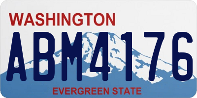 WA license plate ABM4176