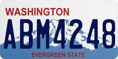 WA license plate ABM4248