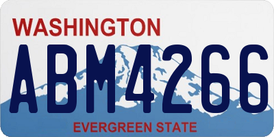 WA license plate ABM4266