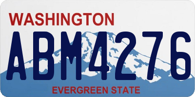 WA license plate ABM4276