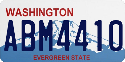 WA license plate ABM4410
